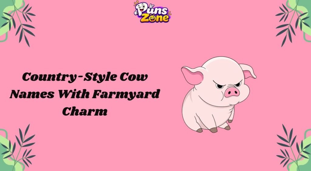 Country-Style Cow Names With Farmyard Charm